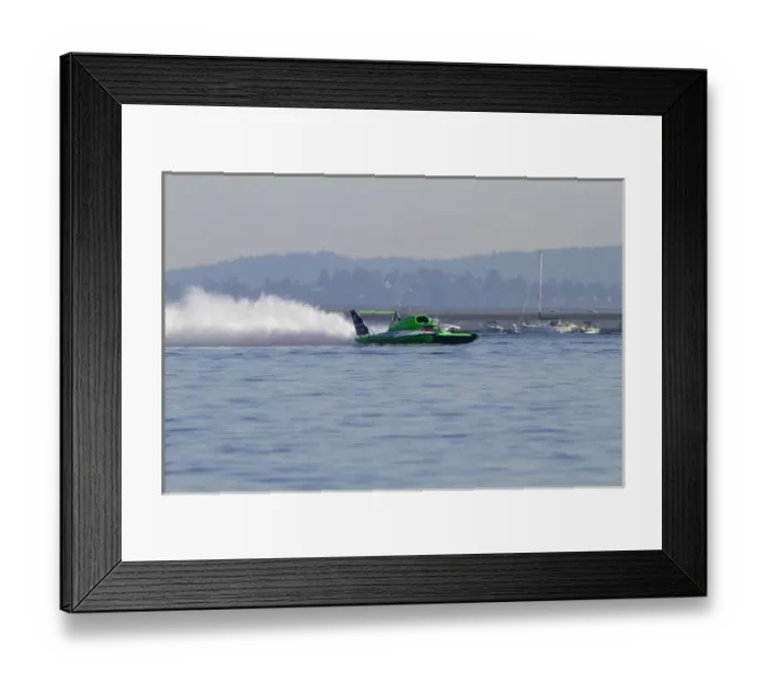 Framed Print : WA, Seattle, Seafair, Unlimited Hydroplane Races, Lake Washington