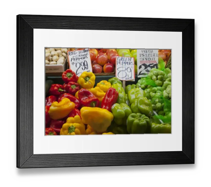 Framed Print : WA, Seattle, Pike Place Market