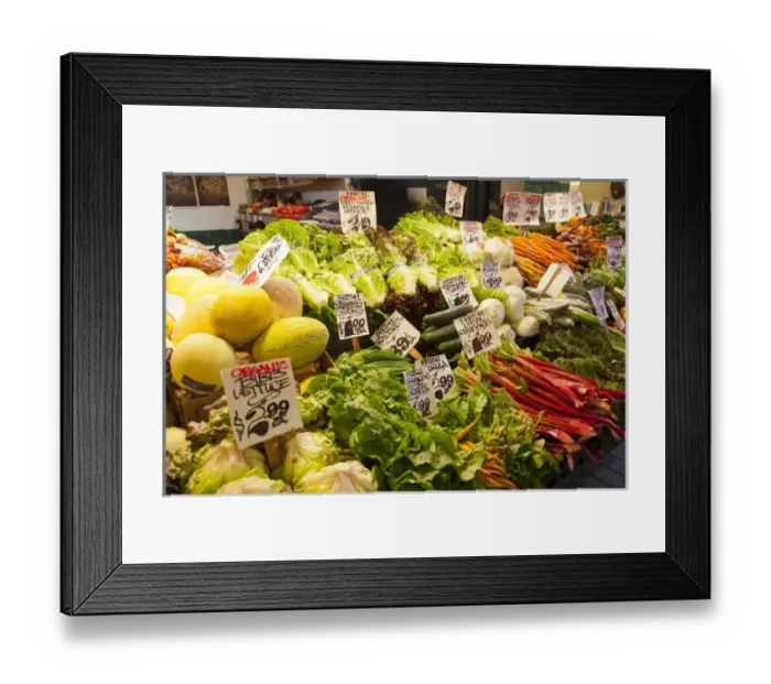 Framed Print : WA, Seattle, Pike Place Market