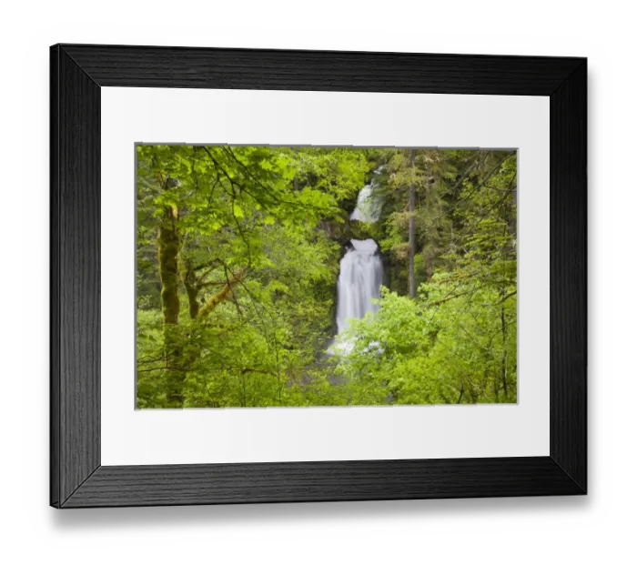 Framed Print : WA, Gifford Pinchot National Forest, Curly Creek Falls, arch formed from water flow Framed Print : WA, Gifford Pinchot National Forest, Curly Creek Falls, arch formed from water flow