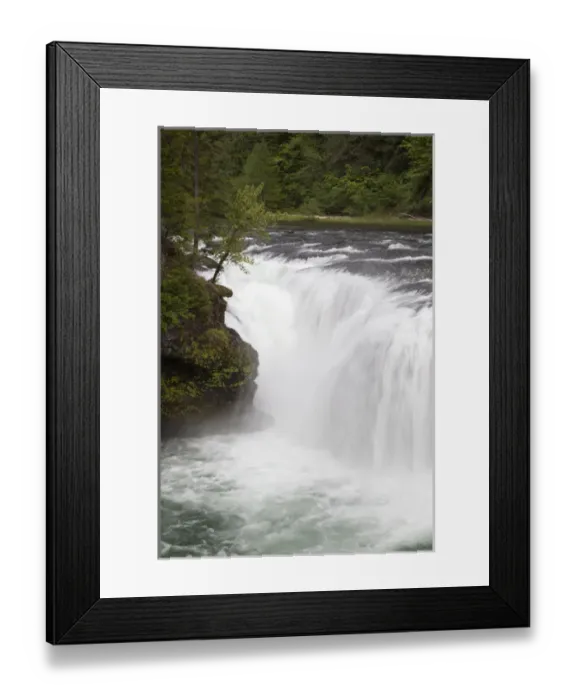 Framed Print : WA, Gifford Pinchot National Forest, Lower Lewis Falls, Lewis River cascades over Framed Print : WA, Gifford Pinchot National Forest, Lower Lewis Falls, Lewis River cascades over
