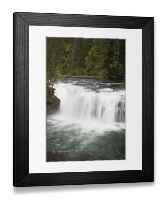 Framed Print : WA, Gifford Pinchot National Forest, Lower Lewis Falls, Lewis River cascades over Framed Print : WA, Gifford Pinchot National Forest, Lower Lewis Falls, Lewis River cascades over