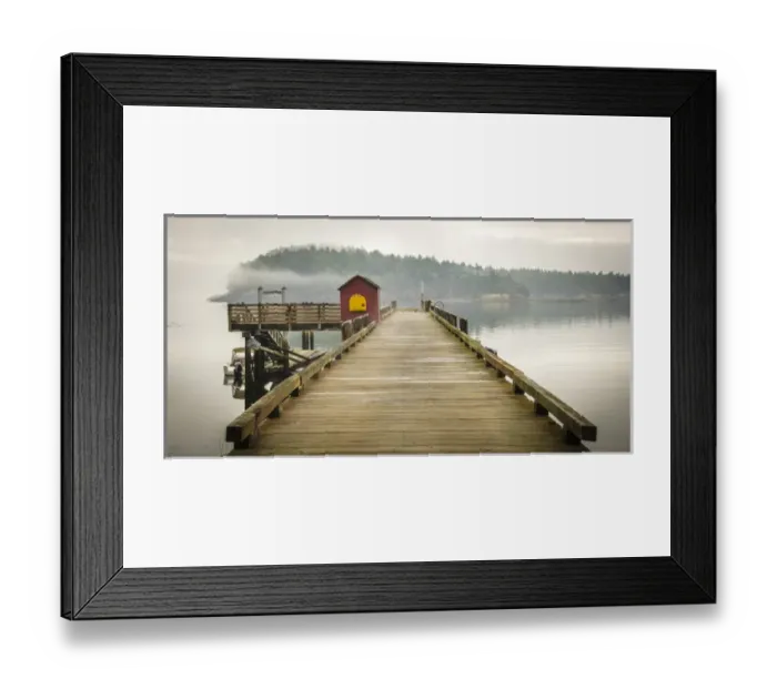 Framed Print : Washington, San Juan Islands, Stuart Island, Prevost Harbor. Dock on a cloudy day Framed Print : Washington, San Juan Islands, Stuart Island, Prevost Harbor. Dock on a cloudy day