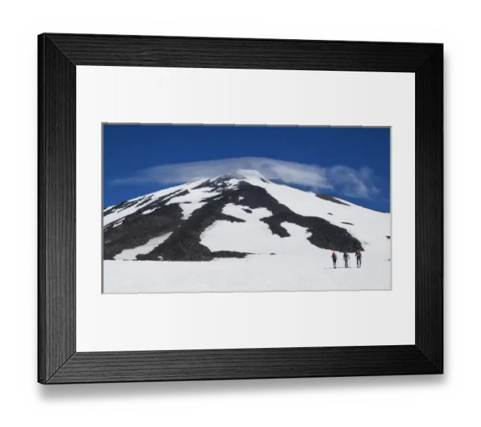 Framed Print : Washington, Mount Adams. Hikers on Mount Adams Framed Print : Washington, Mount Adams. Hikers on Mount Adams