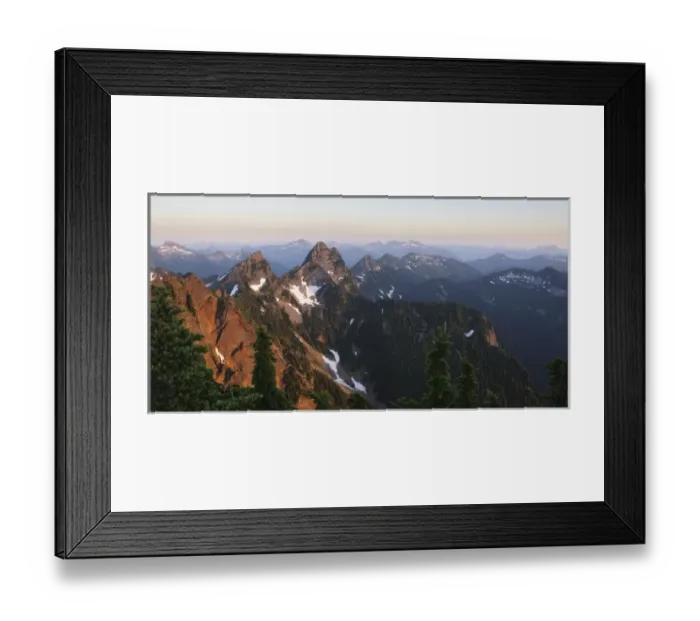 Framed Print : Washington, Cascade Mountains, Mount Baker-Snoqualmie National Forest