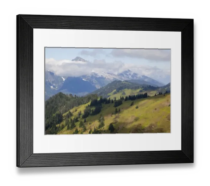 Framed Print : WA, Henry M. Jackson Wilderness, High alpine terrain