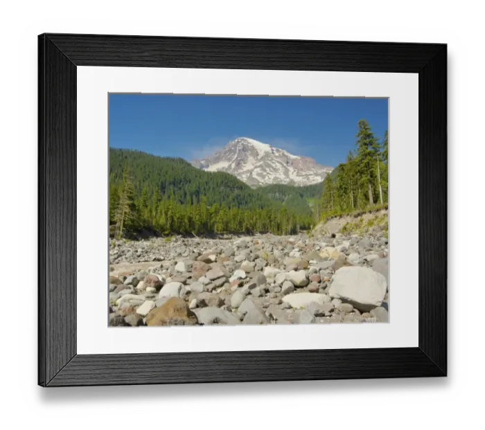 Framed Print : Mount Rainier and Nisqually River, Mount Rainier National Park, Washington, USA Framed Print : Mount Rainier and Nisqually River, Mount Rainier National Park, Washington, USA