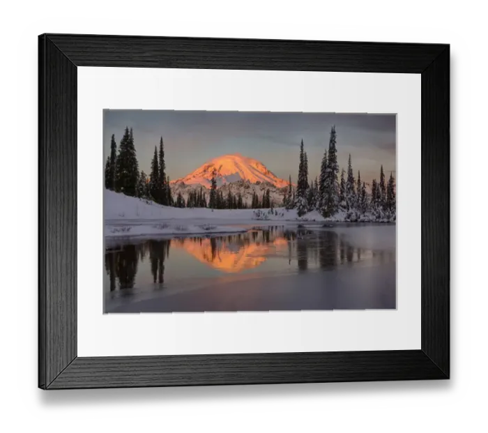 Framed Print : WA, Mount Rainier National Park, Mount Rainier and Upper Tipsoo Lake Framed Print : WA, Mount Rainier National Park, Mount Rainier and Upper Tipsoo Lake