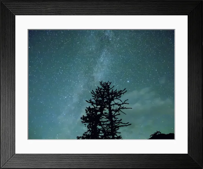 Framed Print : WA, Alpine Lakes Wilderness, Ingalls Pass, Milky Way and trees Framed Print : WA, Alpine Lakes Wilderness, Ingalls Pass, Milky Way and trees
