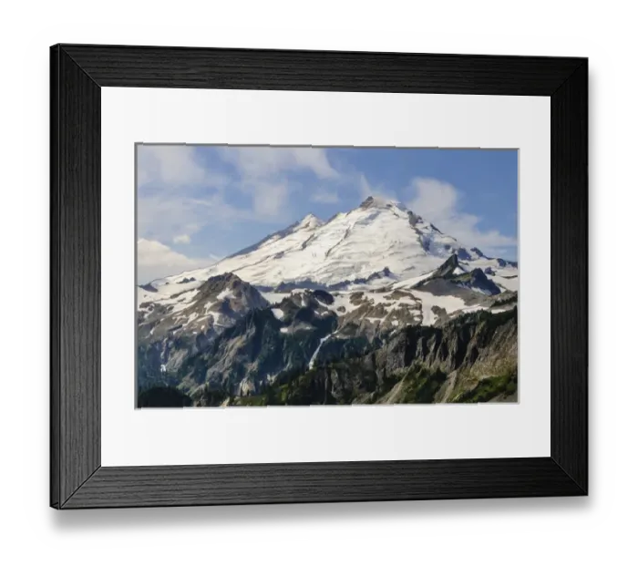 Framed Print : Washington, Cascade Mountain. Mount Baker seen from Artist Point Framed Print : Washington, Cascade Mountain. Mount Baker seen from Artist Point