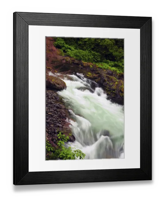 Framed Print : Sol Duc Falls, Olympic National Park, Washington, USA