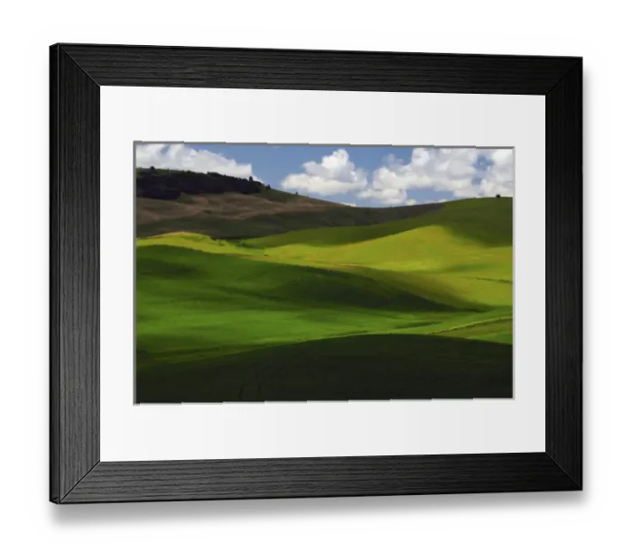 Framed Print : Palouse View in Whitman County, Washington, USA Framed Print : Palouse View in Whitman County, Washington, USA