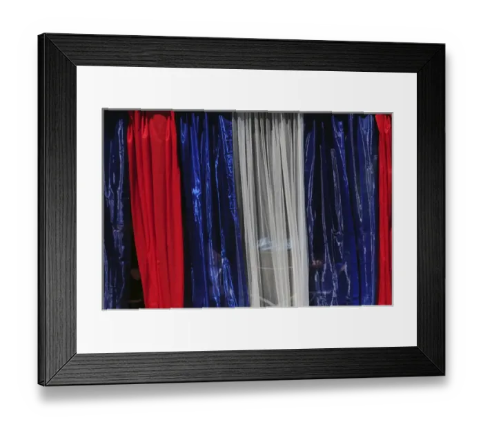 Framed Print : red, white, and blue July 4th decorations, ; Parade; Ridgefield; Washington; USA Framed Print : red, white, and blue July 4th decorations, ; Parade; Ridgefield; Washington; USA