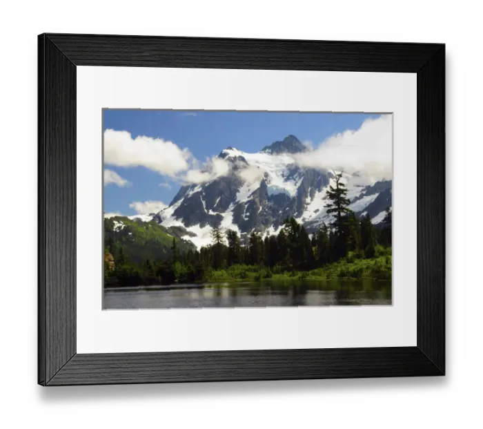 Framed Print : Mount Shuksan from Picture Lake, Mount Baker-Snoqualmie National Forest, Washington, USA Framed Print : Mount Shuksan from Picture Lake, Mount Baker-Snoqualmie National Forest, Washington, USA