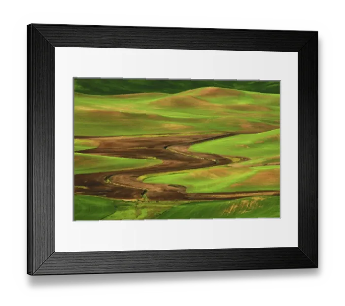 Framed Print : Palouse view from Steptoe Butte of Cultivation Patterns; Whitman County; Washington Framed Print : Palouse view from Steptoe Butte of Cultivation Patterns; Whitman County; Washington