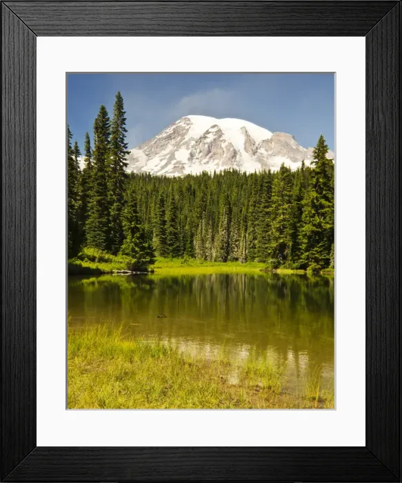 Framed Print : Mount Rainier, Reflection Lakes, Mount Rainier National Park, Washington, USA Framed Print : Mount Rainier, Reflection Lakes, Mount Rainier National Park, Washington, USA