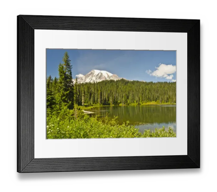 Framed Print : Mount Rainier; Reflection Lakes; Mount Rainier National Park; Washington; USA Framed Print : Mount Rainier; Reflection Lakes; Mount Rainier National Park; Washington; USA