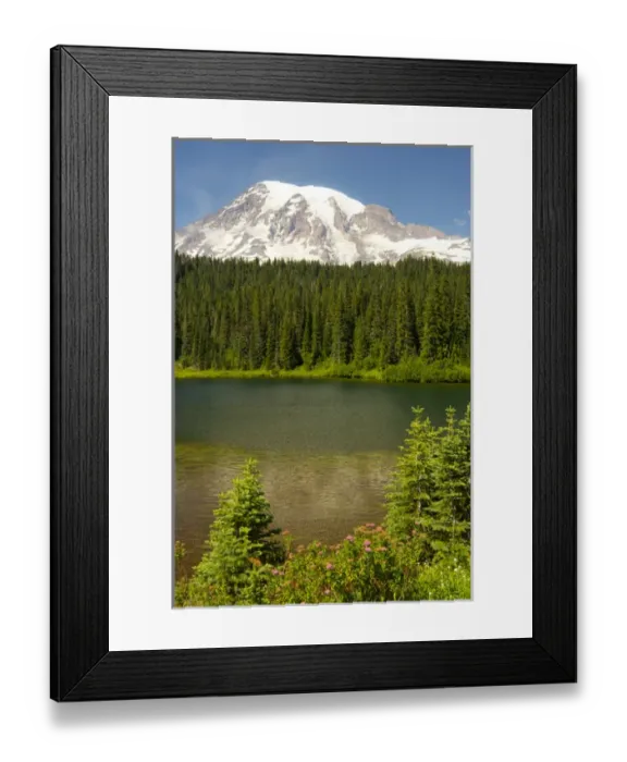 Framed Print : Mount Rainier and Reflection Lake; Mount Rainier National Park; Washington; USA Framed Print : Mount Rainier and Reflection Lake; Mount Rainier National Park; Washington; USA