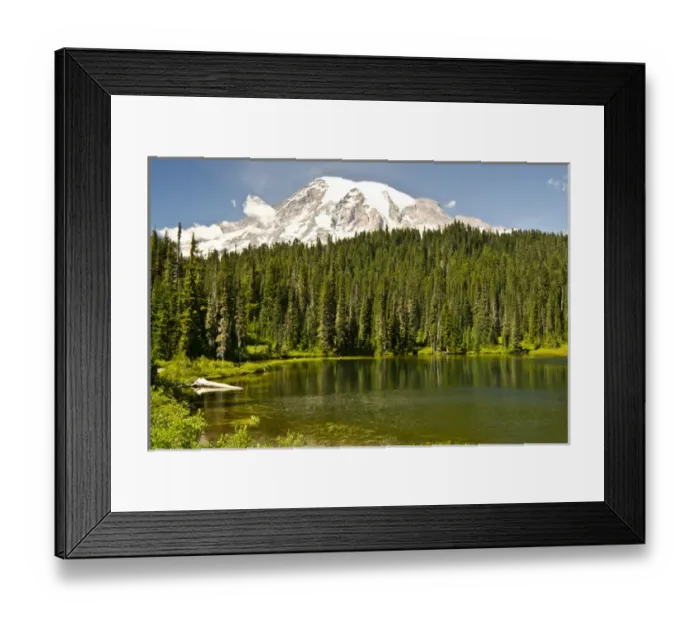 Framed Print : Mount Rainier and Reflection Lake; Mount Rainier National Park; Washington; USA Framed Print : Mount Rainier and Reflection Lake; Mount Rainier National Park; Washington; USA