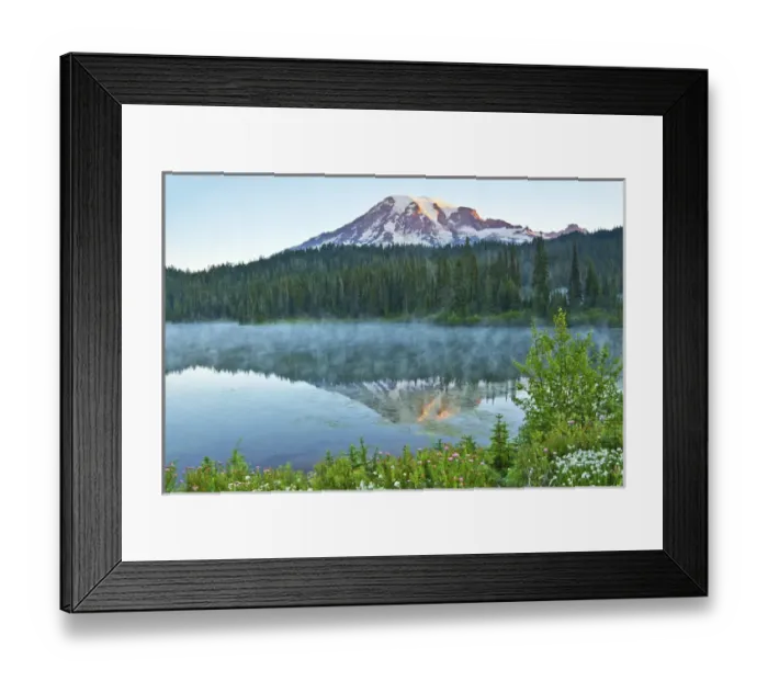 Framed Print : Mount Rainier; reflection; Mirror Lake; Mount Rainier National Park; Washington; USA Framed Print : Mount Rainier; reflection; Mirror Lake; Mount Rainier National Park; Washington; USA