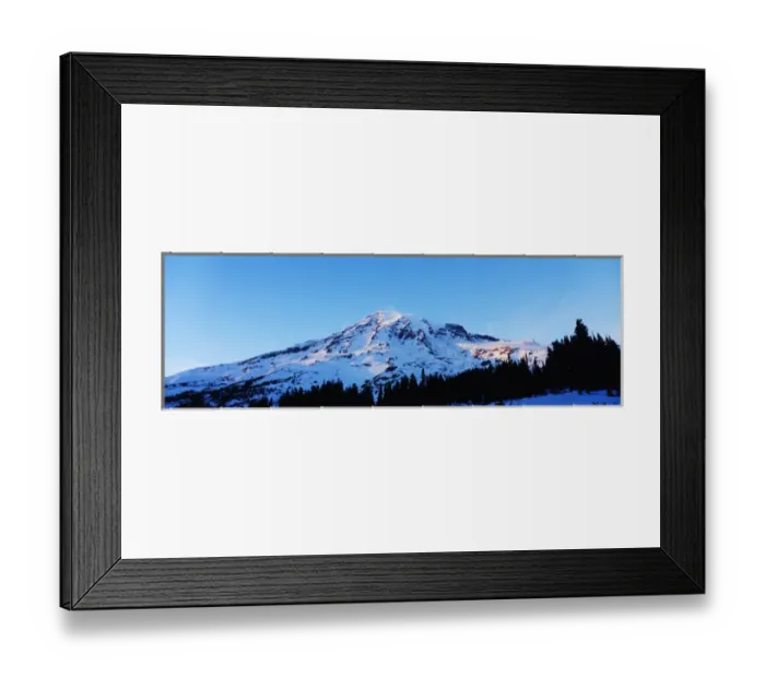 Framed Print : USA, Washington State, Mount Rainier National Park, View of Mount Rainier at dusk Framed Print : USA, Washington State, Mount Rainier National Park, View of Mount Rainier at dusk