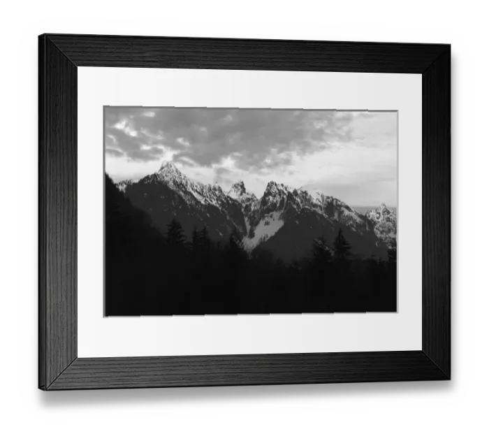 Framed Print : USA, Washington State, Mount Baker-Snoqualmie National Forest, View of Cascade mountians Framed Print : USA, Washington State, Mount Baker-Snoqualmie National Forest, View of Cascade mountians