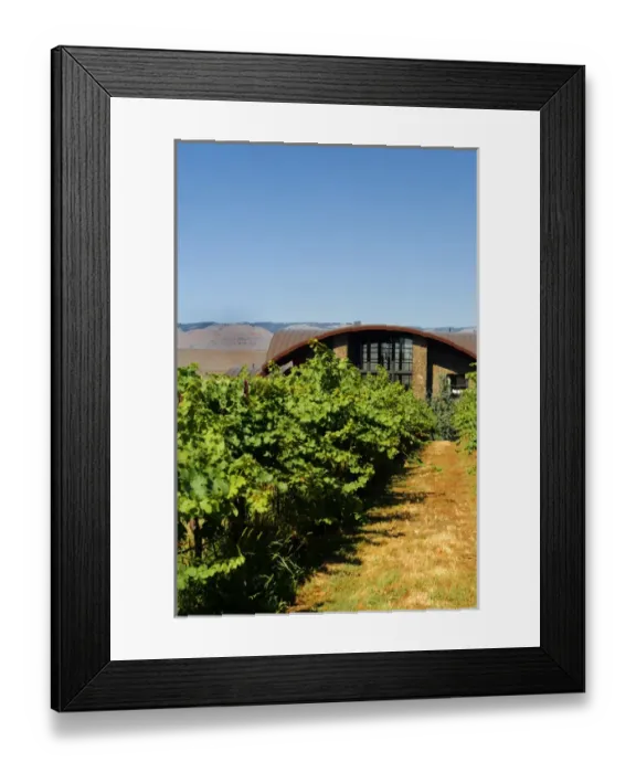 Framed Print : USA, Washington, Columbia Valley. Cave B Estate Winery is an award-winning boutique Framed Print : USA, Washington, Columbia Valley. Cave B Estate Winery is an award-winning boutique