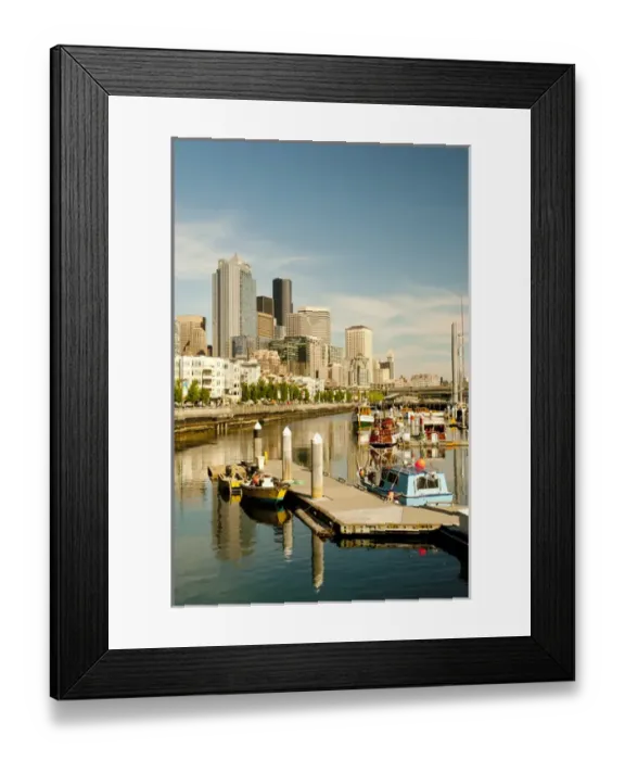 Framed Print : USA, WAshington, Seattle. The Sail-in parade of the Bell Street Pier Classic Rendezvous