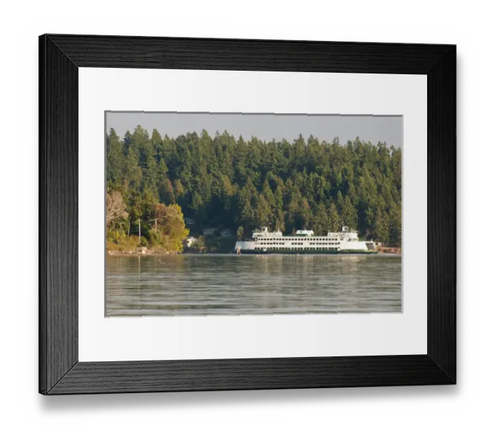 Framed Print : USA, WA, Bainbridge Island. Ferry navigates through Rich Passage enroute from Bremerton Framed Print : USA, WA, Bainbridge Island. Ferry navigates through Rich Passage enroute from Bremerton