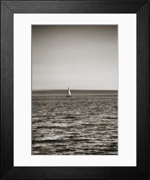 Framed Print : USA, Seattle, sailboat in Elliott Bay