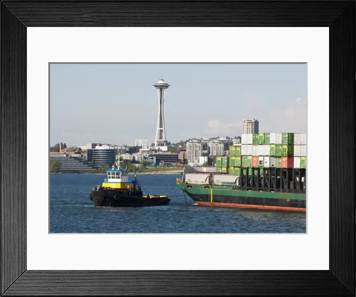 Framed Print : US, WA, Seattle, Puget Sound, King County Framed Print : US, WA, Seattle, Puget Sound, King County