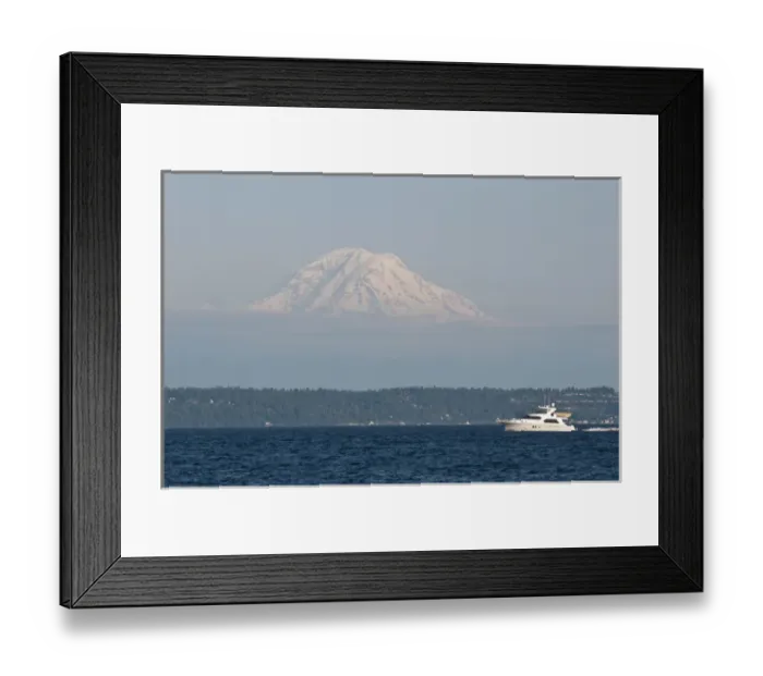 Framed Print : Cascade Mountains, Mt Rainier, Puget Sound, WA, USA Framed Print : Cascade Mountains, Mt Rainier, Puget Sound, WA, USA