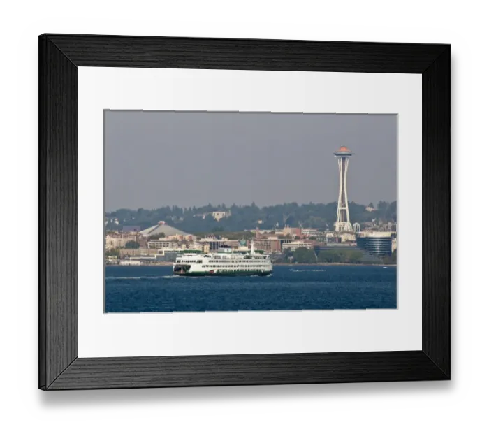 Framed Print : USA, WA, Seattle. Dramatic downtown waterfront with Seattle Great Wheel on Pier 57 Framed Print : USA, WA, Seattle. Dramatic downtown waterfront with Seattle Great Wheel on Pier 57