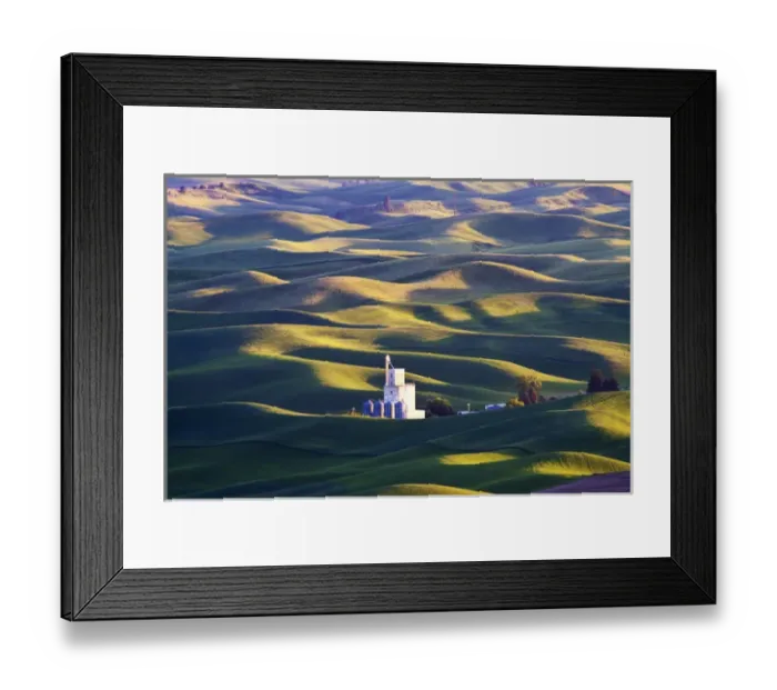 Framed Print : North America, USA, Washington, Spring in Palouse Country Washington with Grain Silo Framed Print : North America, USA, Washington, Spring in Palouse Country Washington with Grain Silo
