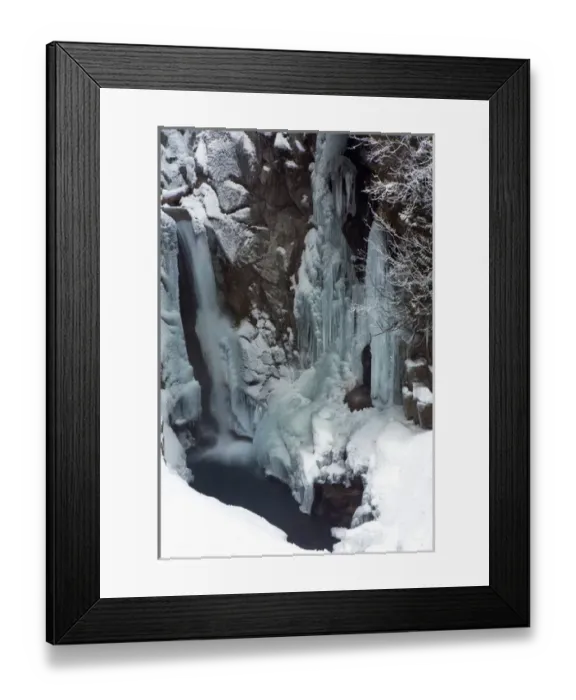 Framed Print : Ice falls. Christine Falls, Mount Rainier National Park, Washington. US Framed Print : Ice falls. Christine Falls, Mount Rainier National Park, Washington. US