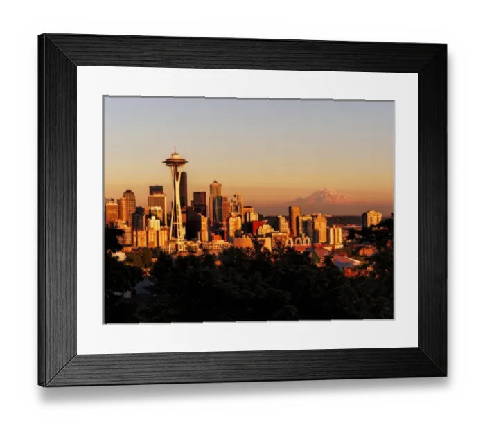 Framed Print : North America; USA; Washington; Seattle; Seattle Skyline at Dusk Framed Print : North America; USA; Washington; Seattle; Seattle Skyline at Dusk