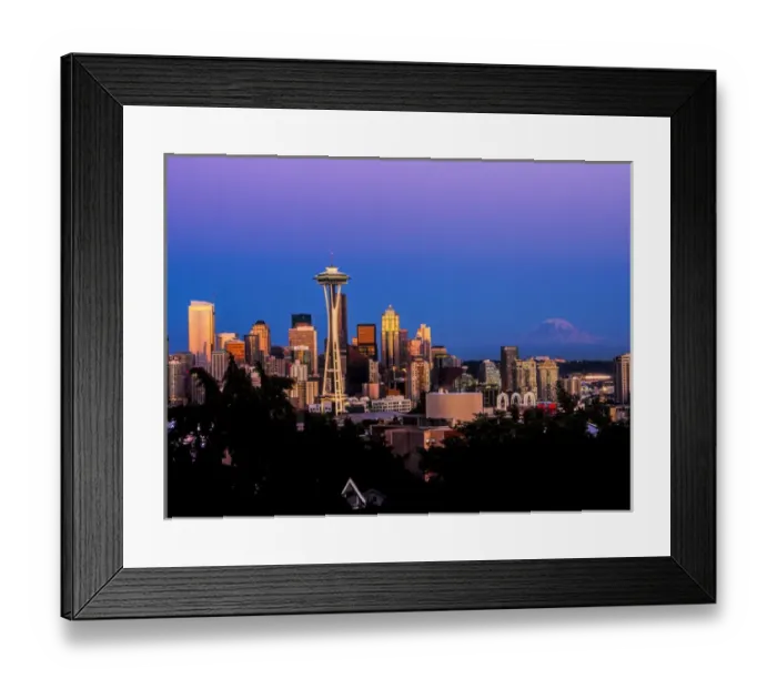 Framed Print : North America; USA; Washington; Seattle; Seattle Skyline at Dusk Framed Print : North America; USA; Washington; Seattle; Seattle Skyline at Dusk