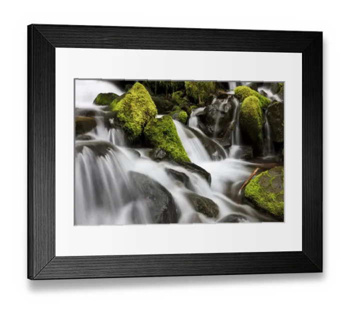 Framed Print : Waterfall. Olympic National Park, Washington, US Framed Print : Waterfall. Olympic National Park, Washington, US