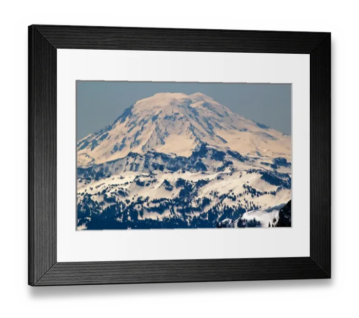 Framed Print : Snowy Mount Saint Adams Mountain Glacier from Crystal Mountain Framed Print : Snowy Mount Saint Adams Mountain Glacier from Crystal Mountain