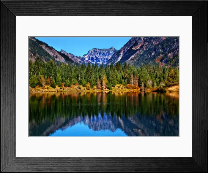 Framed Print : Gold Lake Reflection Mount Chikamin Peak Fall Snoqualme Pass Wenatchee National Forest Framed Print : Gold Lake Reflection Mount Chikamin Peak Fall Snoqualme Pass Wenatchee National Forest