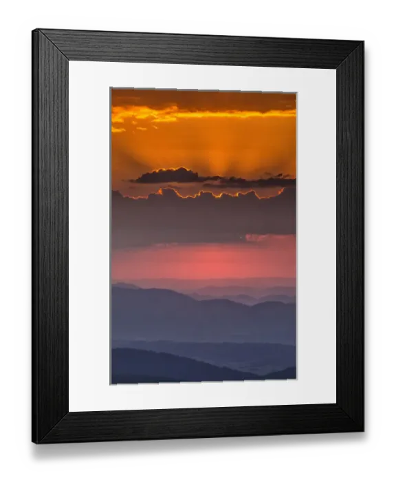 Framed Print : USA, West Virginia, Davis. Spring sunrise on Dolly Sods Wilderness Area. Credit as
