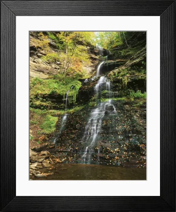 Framed Print : USA, West Virginia, View of Cathedral Falls in autumn Framed Print : USA, West Virginia, View of Cathedral Falls in autumn
