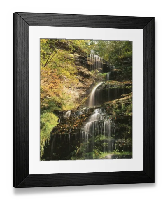 Framed Print : USA, West Virginia, View of Cathedral Falls Framed Print : USA, West Virginia, View of Cathedral Falls