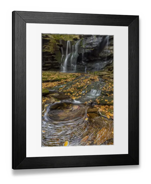 Framed Print : USA, West Virginia, Blackwater Falls State Park. Waterfall and whirlpool scenic. Credit as Framed Print : USA, West Virginia, Blackwater Falls State Park. Waterfall and whirlpool scenic. Credit as