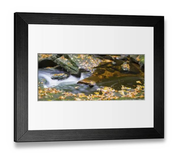 Framed Print : USA, West Virginia, Canaan Valley. A small waterfall just downstream from the first Framed Print : USA, West Virginia, Canaan Valley. A small waterfall just downstream from the first
