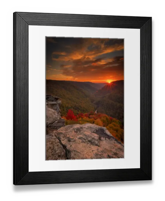 Framed Print : USA, West Virginia, Blackwater Falls State Park. Sunset on mountain landscape. Credit as Framed Print : USA, West Virginia, Blackwater Falls State Park. Sunset on mountain landscape. Credit as