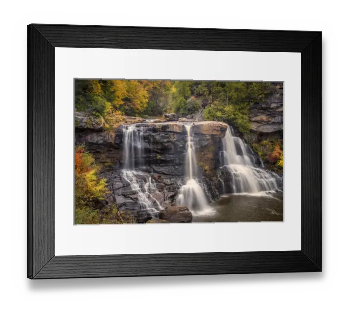 Framed Print : USA, West Virginia, Blackwater Falls State Park. Waterfall and forest scenic. Credit as Framed Print : USA, West Virginia, Blackwater Falls State Park. Waterfall and forest scenic. Credit as
