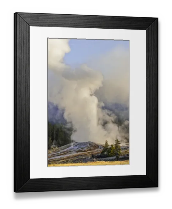 Framed Print : Upper Geyser Basin, Yellowstone National Park, Wyoming