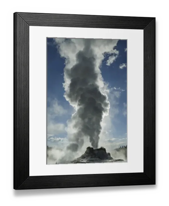 Framed Print : Castle Geyser erupting, Upper Geyser Basin, Yellowstone National Park, Wyoming / Montana Framed Print : Castle Geyser erupting, Upper Geyser Basin, Yellowstone National Park, Wyoming / Montana