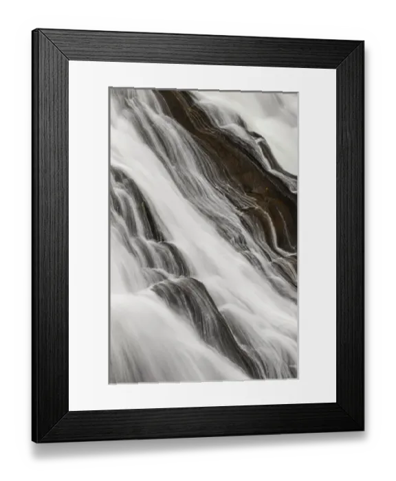Framed Print : Details of Gibbon Falls, Gibbon River, Yellowstone National Park, Montana  /  Wyoming